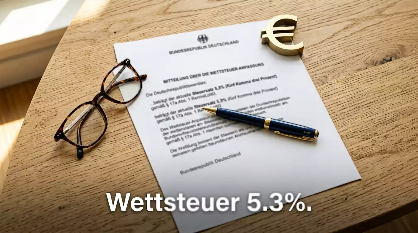 Dokument mit Steuerberechnung und €-Symbol neben einem Kugelschreiber